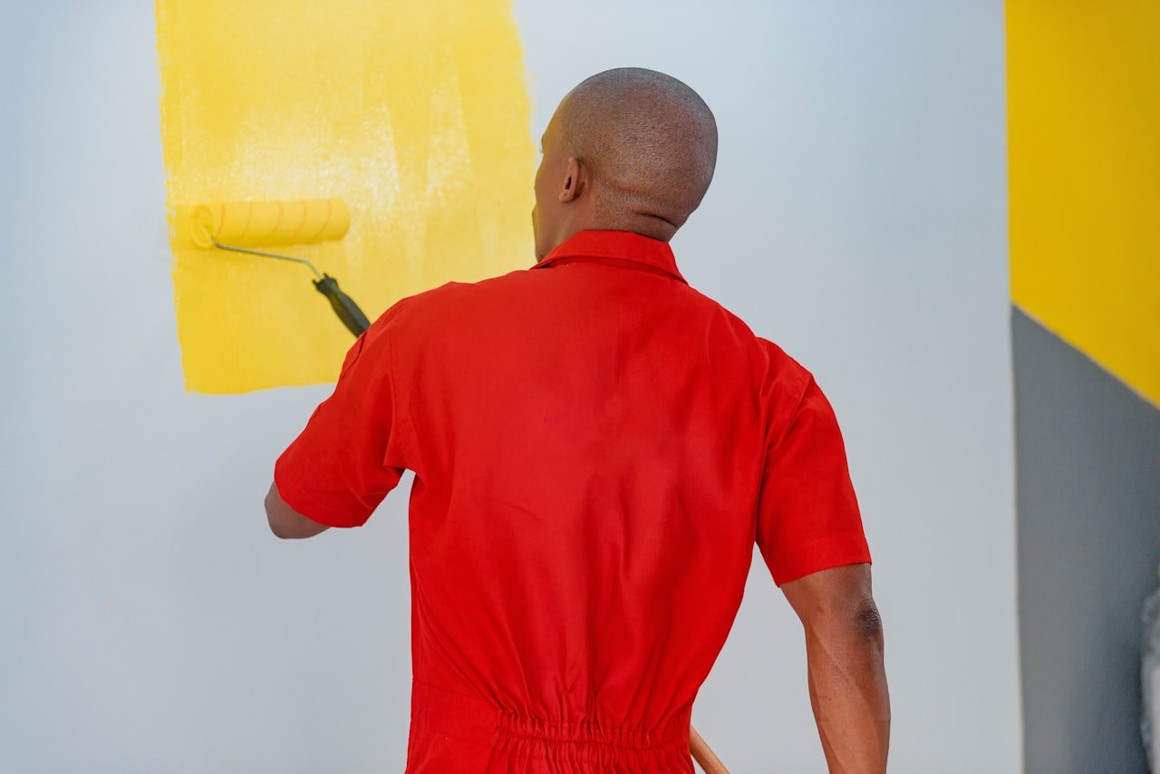 Illustration métier Peintre en bâtiment