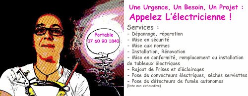 L'électricienne — Électricien à Paris