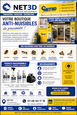 NET3D Dératisation & Désinsectisation Nuisibles — Dératisation à Paris