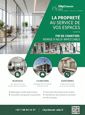 CityCleaner ADA - Nettoyage Professionel — Nettoyage fin de chantier à Paris